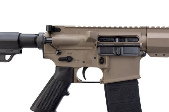 Micro ASP AR-15 pistol, FDE.